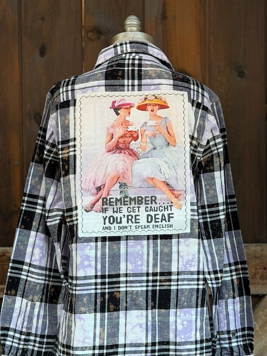 If We Get Caught Art Flannel