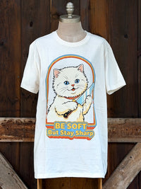 Thumbnail for Stay Sharp Tee- Sweet Cream