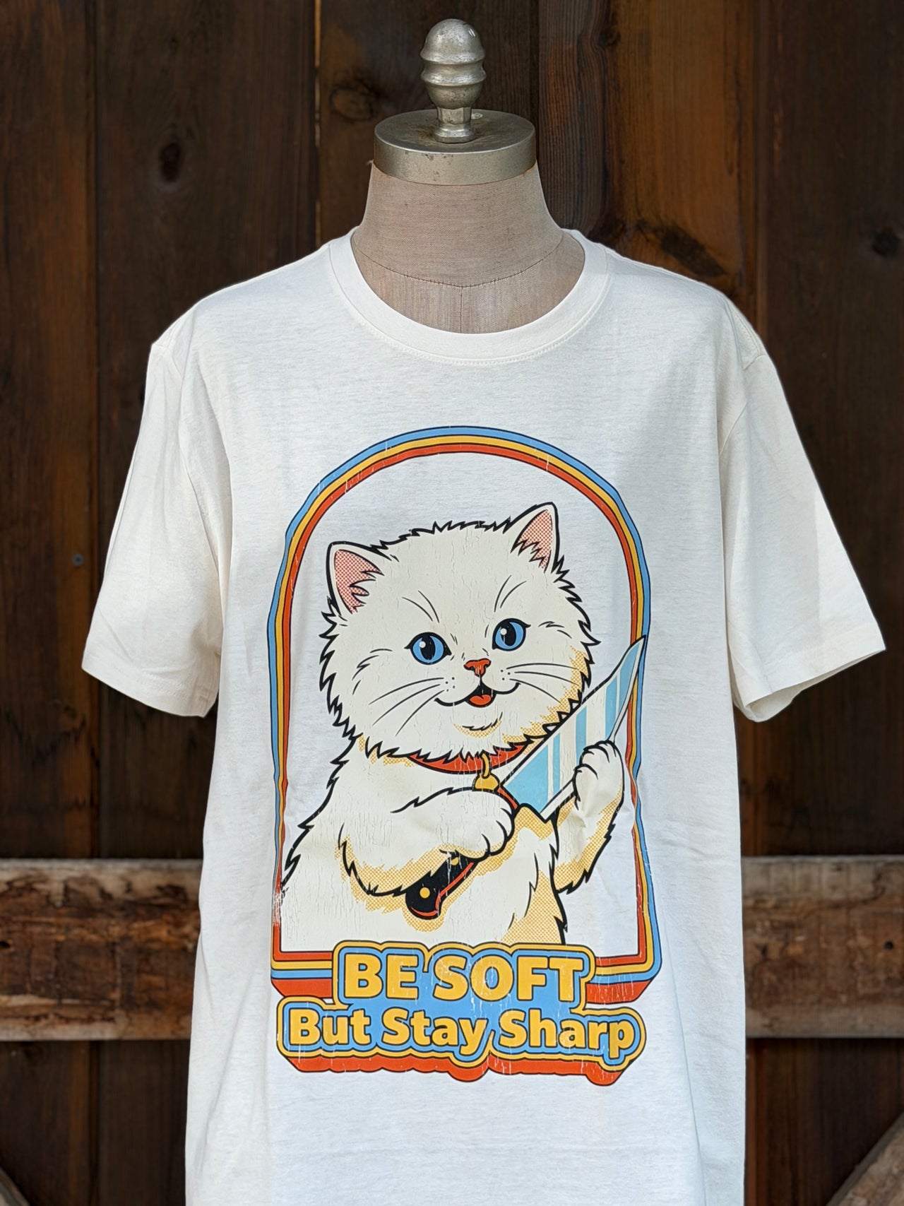 Stay Sharp Tee- Sweet Cream