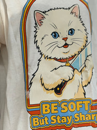 Thumbnail for Stay Sharp Tee- Sweet Cream