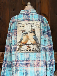 Thumbnail for Real Queens Fix Each Others Crowns Art Flannel