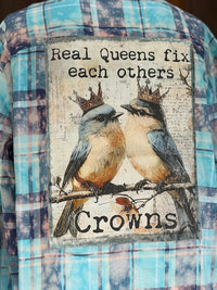 Thumbnail for Real Queens Fix Each Others Crowns Art Flannel