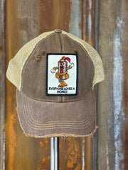 Life of the Party Hat- Distressed Brown Snapback