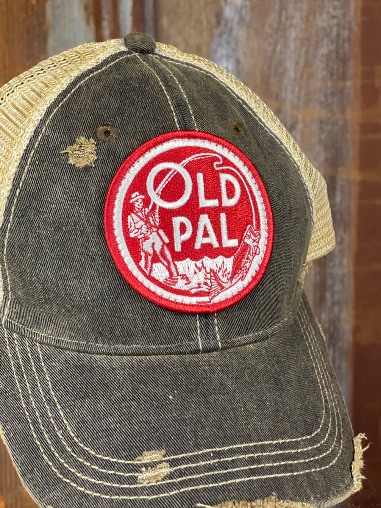 OLD PAL Minnow Bucket Hat- Distressed Black Snapback