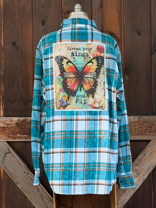 Spread Your Wings and Fly Art Flannel