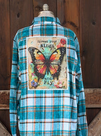 Thumbnail for Spread Your Wings and Fly Art Flannel