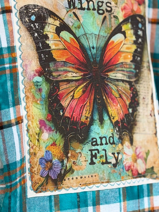 Spread Your Wings and Fly Art Flannel