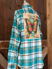 Thumbnail for Spread Your Wings and Fly Art Flannel