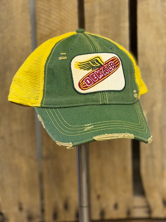 Seed Corn Retro Hat- Distressed Tri-tone Snapback