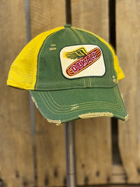 Thumbnail for Seed Corn Retro Hat- Distressed Tri-tone Snapback