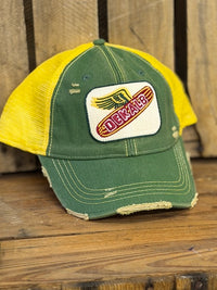 Thumbnail for Seed Corn Retro Hat- Distressed Tri-tone Snapback