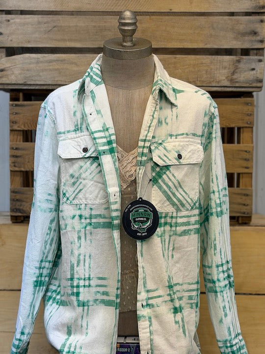 FAITH Art Flannel- Limesicle Plaid