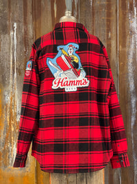 Thumbnail for Hamm's SNOWMOBILE BEAR Heavyweight Brawny Flannel