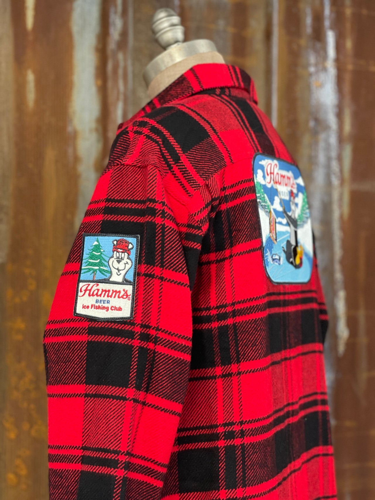 Hamm's ICE FISHING BEAR Heavyweight Brawny Flannel- CLEARANCE