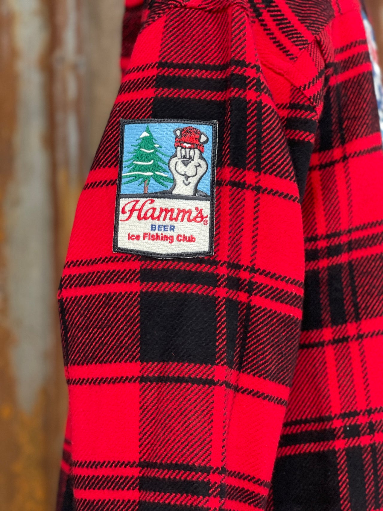 Hamm's ICE FISHING BEAR Heavyweight Brawny Flannel- CLEARANCE