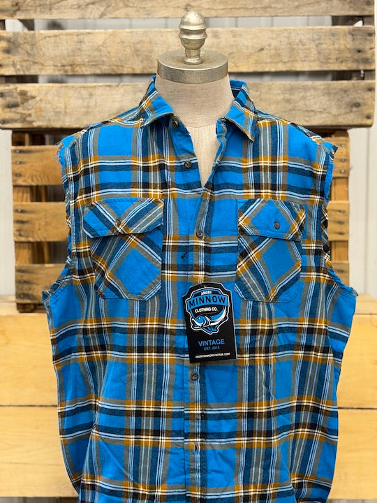 Hamm's STATE OF MN Bear  Sleeveless Flannel