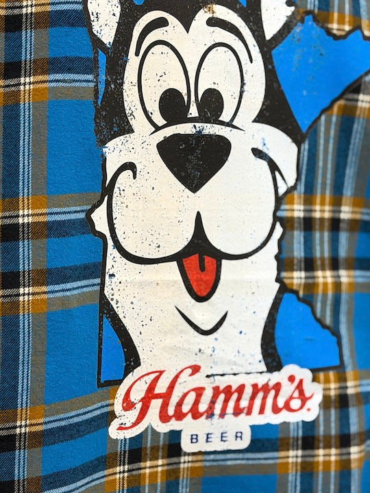 Hamm's STATE OF MN Bear  Sleeveless Flannel