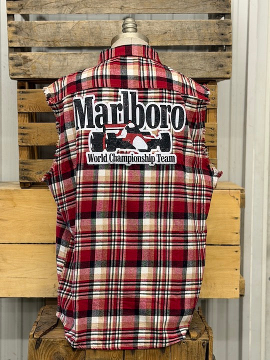 PIT CREW Sleeveless Flannel