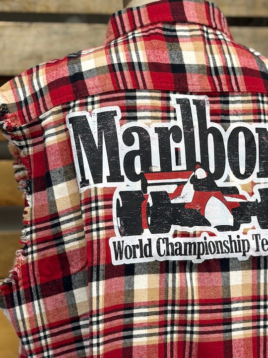 PIT CREW Sleeveless Flannel