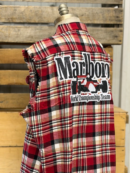 PIT CREW Sleeveless Flannel