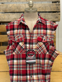 Thumbnail for PIT CREW Sleeveless Flannel