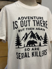 Thumbnail for Adventure is out there Tee- Sweet Cream