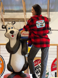 Thumbnail for Hamm's ICE FISHING BEAR Heavyweight Brawny Flannel- CLEARANCE