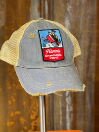 Thumbnail for Hamm's SNOW PATROL Snowmobile Hat- Distressed Sky Blue