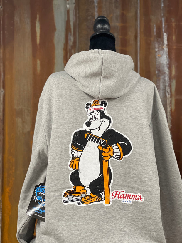 Hamm's Hockey Bear Hoodie Angry Minnow Vintage