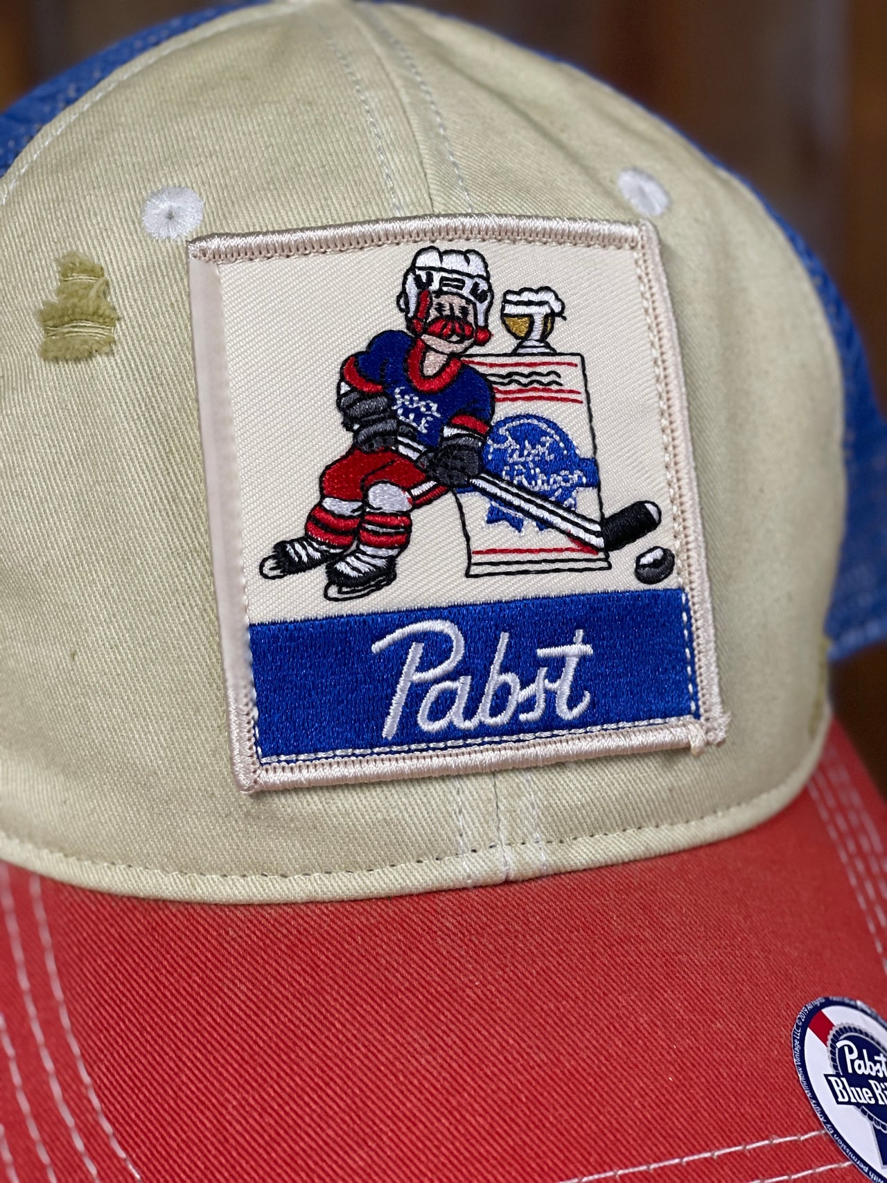 Pabst Blue Ribbon TRI-TONE Hockey Hat