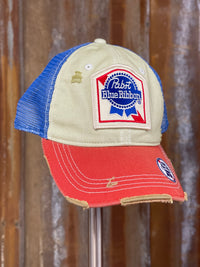 Thumbnail for Pabst Blue Ribbon tri-tone hat