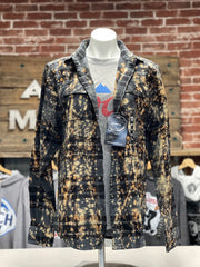 Christmas Minivan Holiday Flannel- Distressed Black