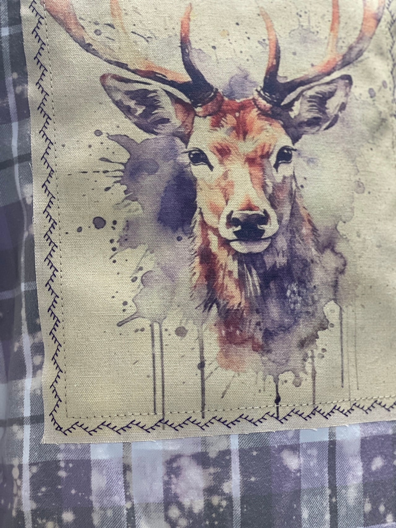 Lavender deer Flannel Angry Minnow