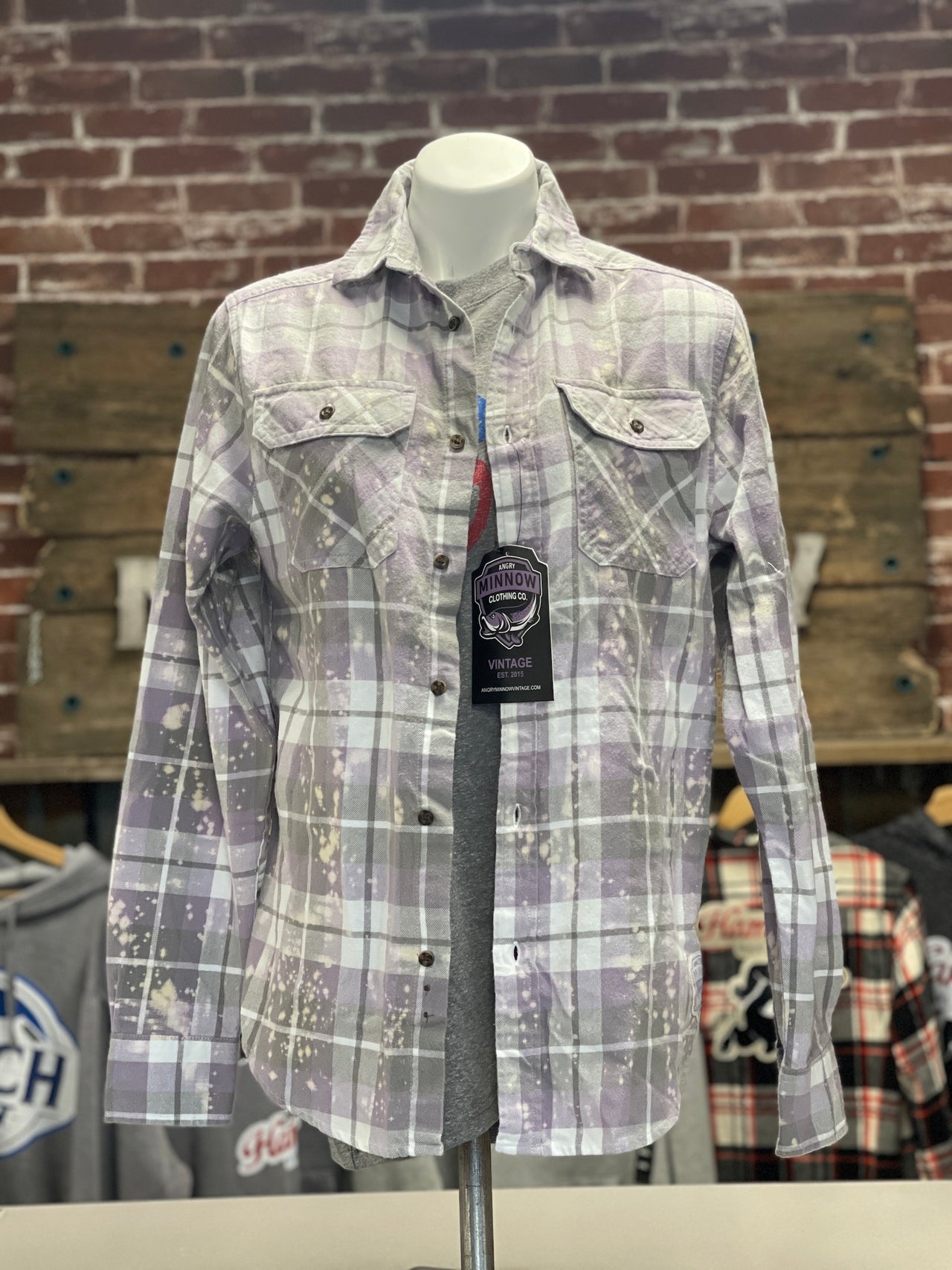 TWILIGHT BUCK Limited Edition Art Flannel- Distressed Lavender
