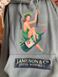 Thumbnail for FEELING LUCKY Hoodie- Heather Green