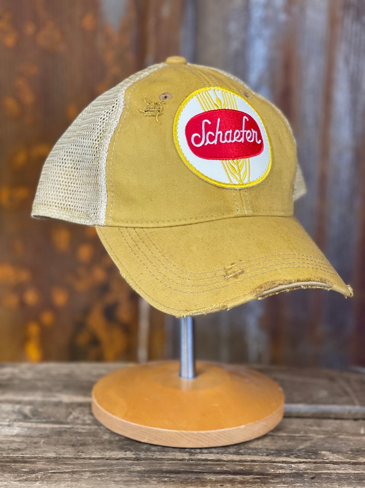 Schaefer Beer hats Angry Minnow Vintage