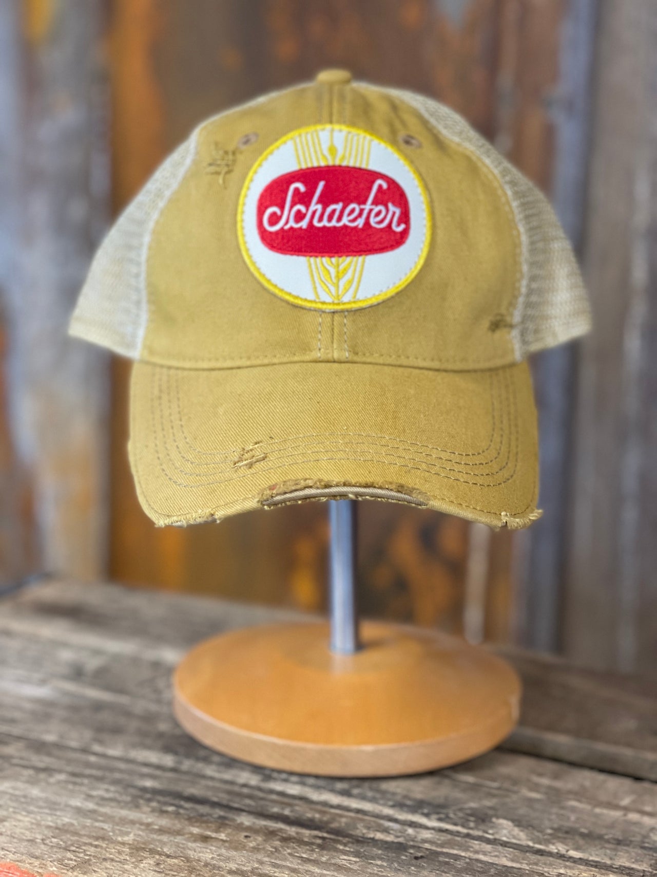 Retro Schaefer Beer hats Angry Minnow Clothing Co.