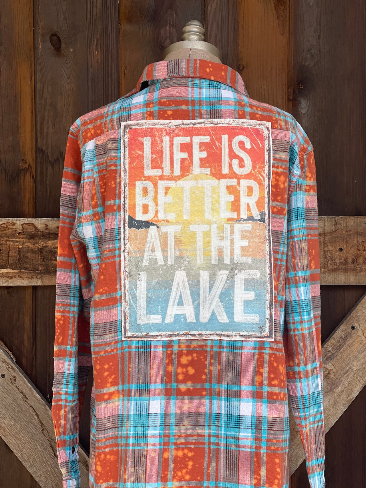 LIFE IS BETTER AT THE LAKE Art Flannel