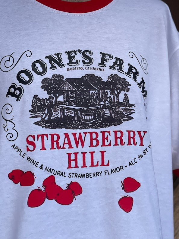 House Party Ringer Tee- Red/ White