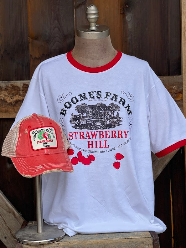 House Party Ringer Tee- Red/ White