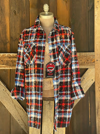 Thumbnail for Thelma & Louise Roadtrip  Flannel- R/W/B