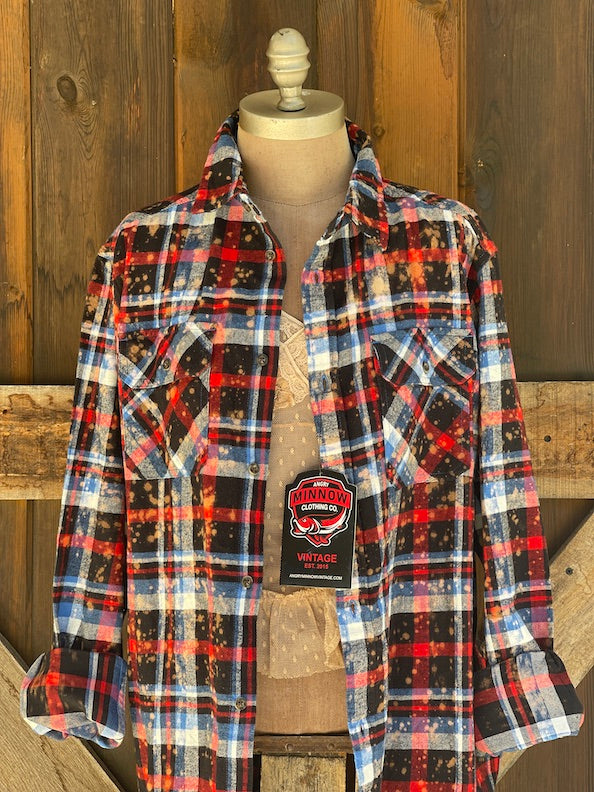 Thelma & Louise Roadtrip  Flannel- R/W/B