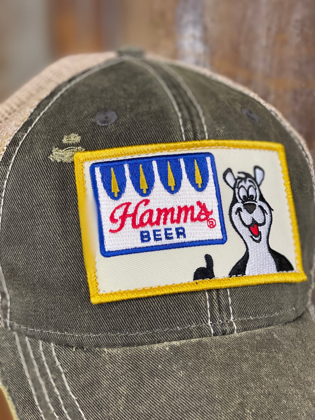 Hamm's Beer Hats at www.angryminnowvintage.com