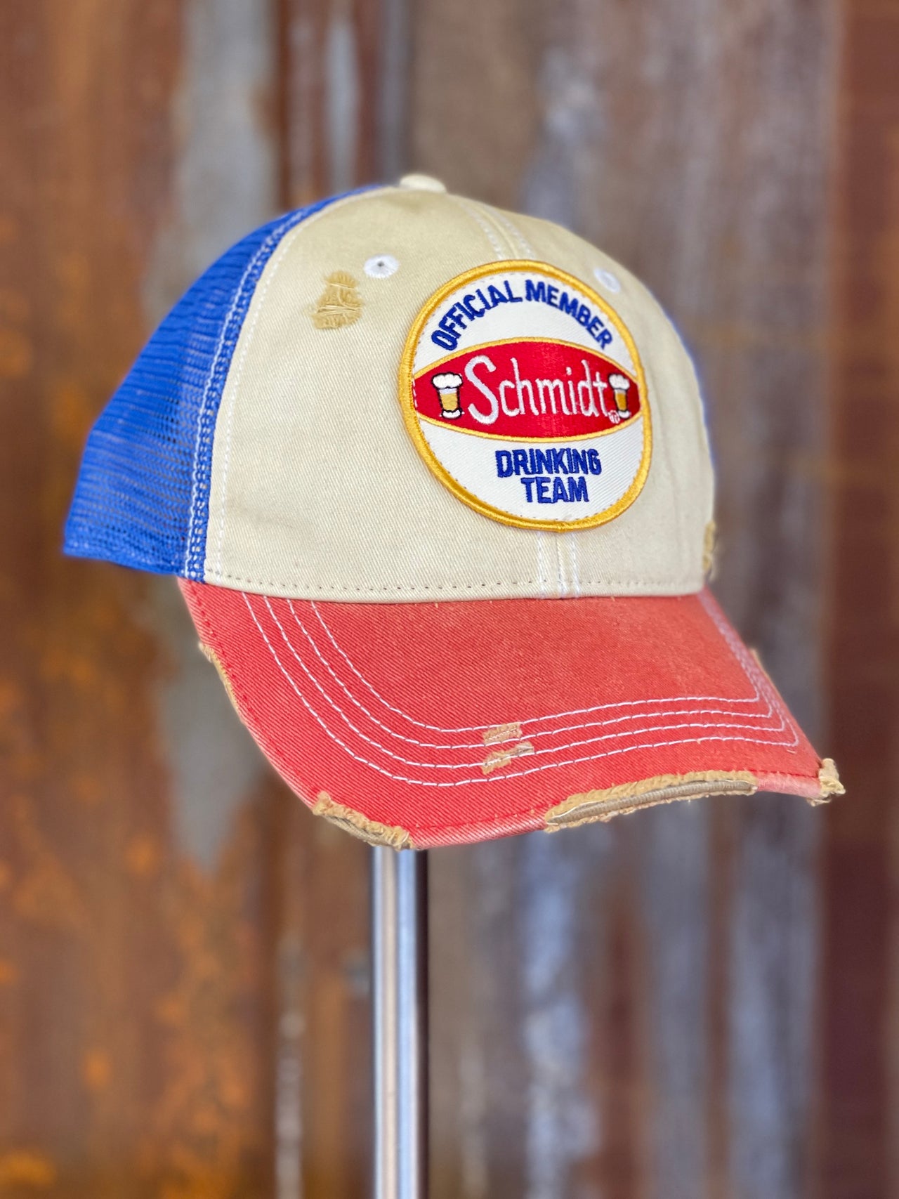 Schmidt Drinking Team Hats at Angry Minnow Vintage
