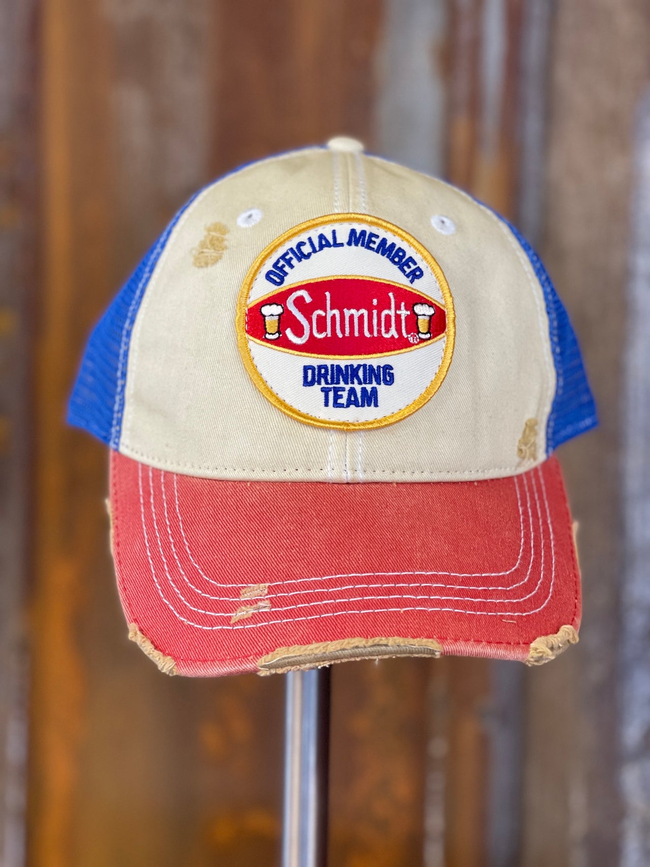 Schmidt Beer Retro hats Angry Minnow Clothing Co.