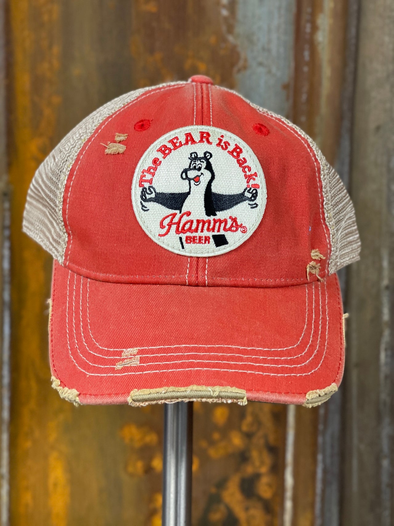 Hamm's beer hats Angry Minnow Vintage