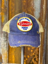 Thumbnail for Schmidt Team Member Hat- Distressed Royal Blue Snapback