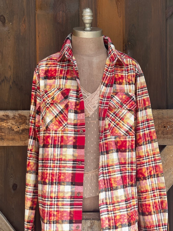 Twilight Muse Art Flannel- Chili Pepper Plaid
