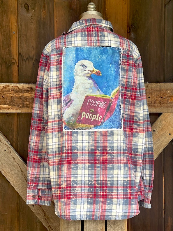 PLANNING MY NEXT ATTACK ART FLANNEL