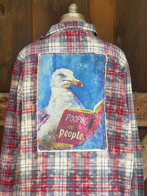PLANNING MY NEXT ATTACK ART FLANNEL